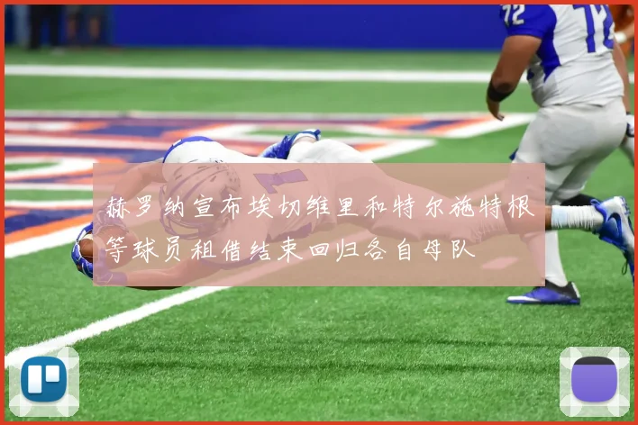 赫罗纳宣布埃切维里和特尔施特根等球员租借结束回归各自母队